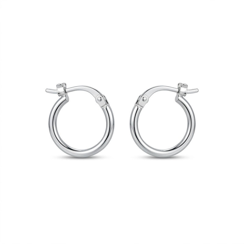 Aros Argollas Lisa Cierre Broche Bisagra 14 mm