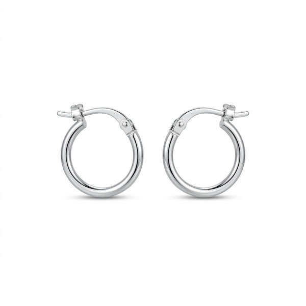 Aros Argollas Lisa Cierre Broche Bisagra 14 mm