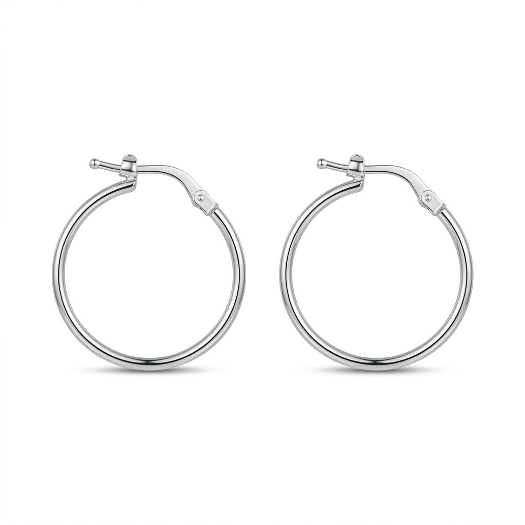 Aros Argollas Lisa Cierre Broche Bisagra 21 mm