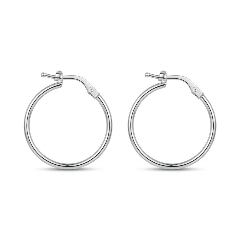 Aros Argollas Lisa Cierre Broche Bisagra 21 mm