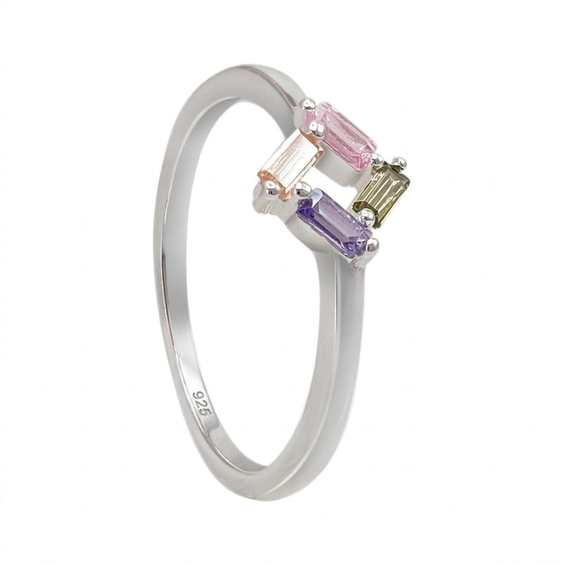 Anillo Cuadrado Circones Colores