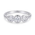 Anillo Cintillo Circones Circulares