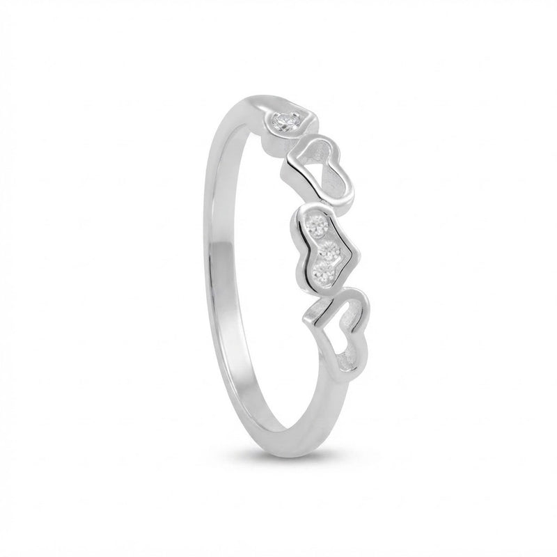 Anillo 4 Corazones Circones