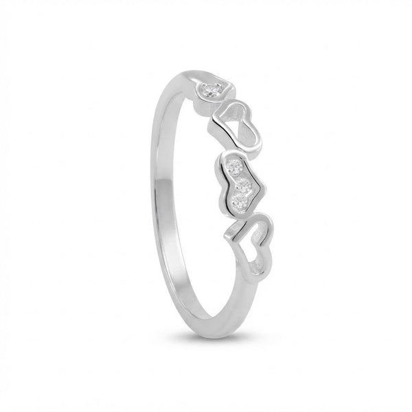 Anillo 4 Corazones Circones