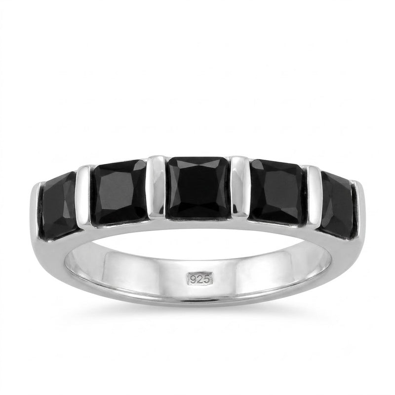 Anillo Cintillo Circones Negros
