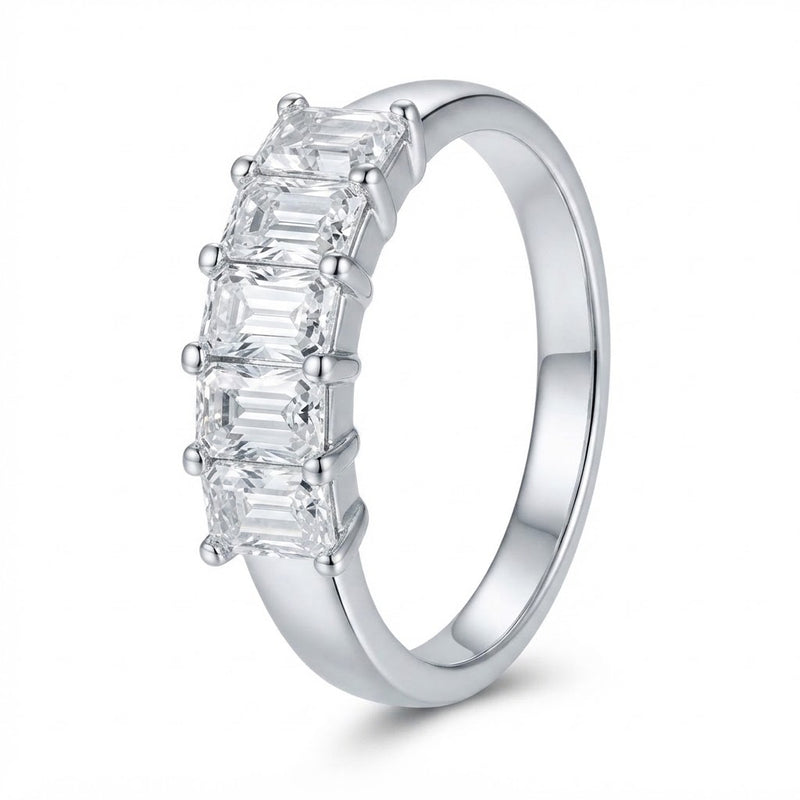 Anillo 5 Circones Rectangulares