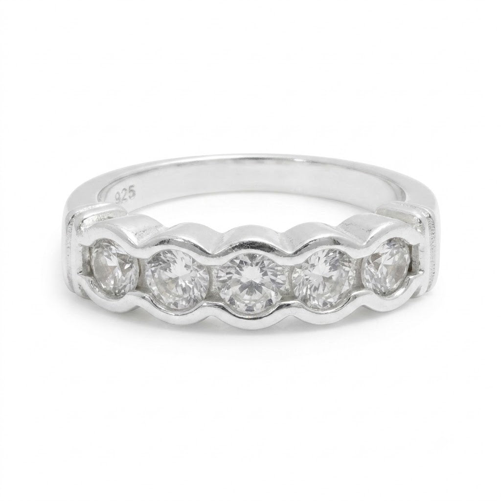Anillo Cintillo Circones Circulares