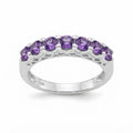 Anillo Cintillo Circones Púrpura
