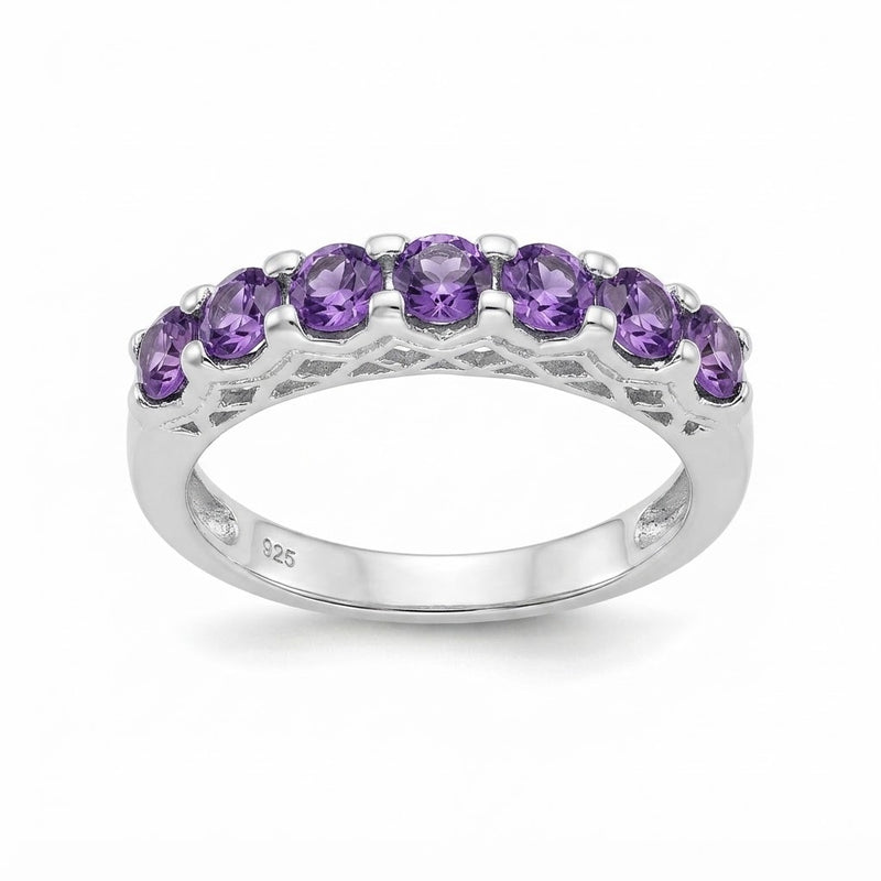 Anillo Cintillo Circones Púrpura