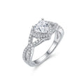 Anillo Circón Corazón Circones