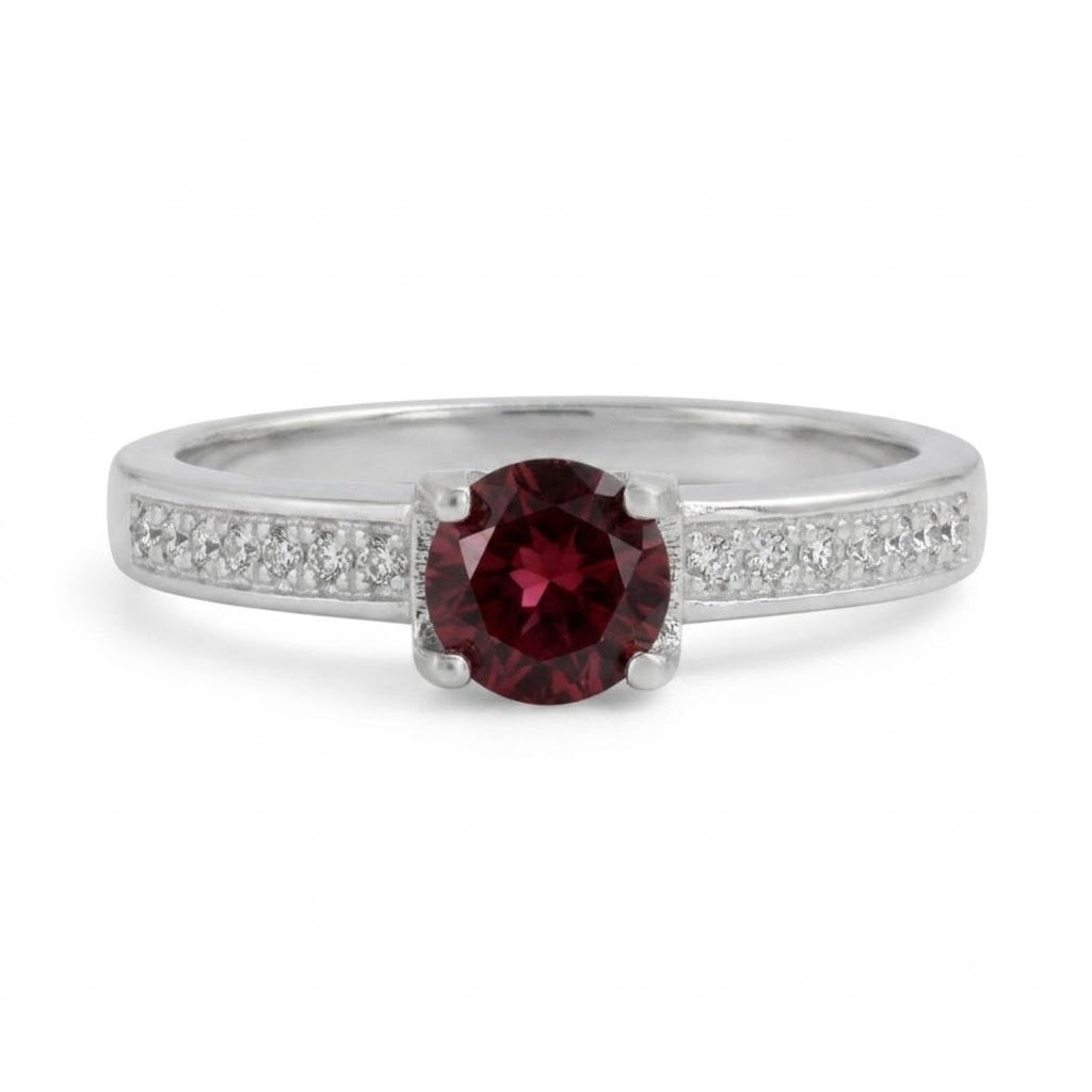 Anillo Circón Fucsia Circones