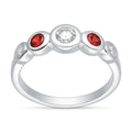 Anillo Circones Granate