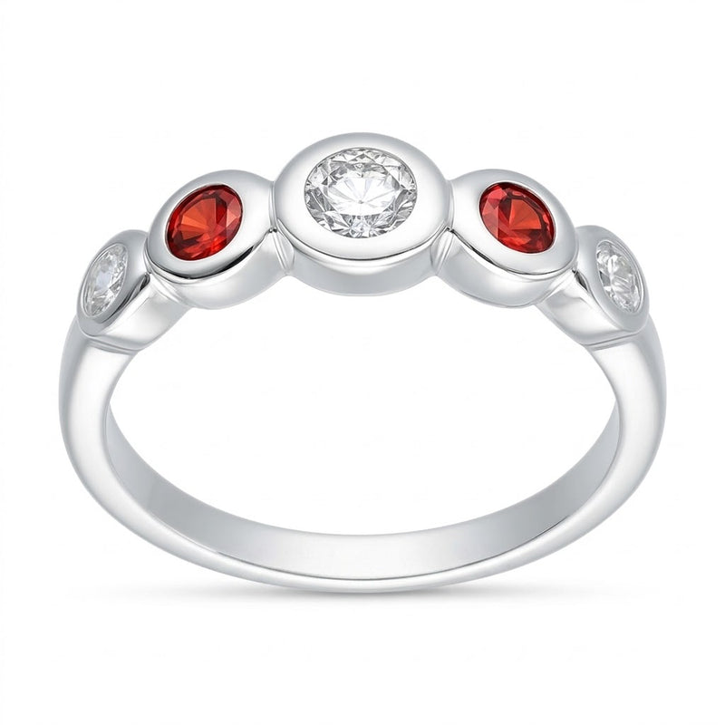 Anillo Circones Granate