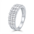 Anillo Circones Medio Cintillo Triple