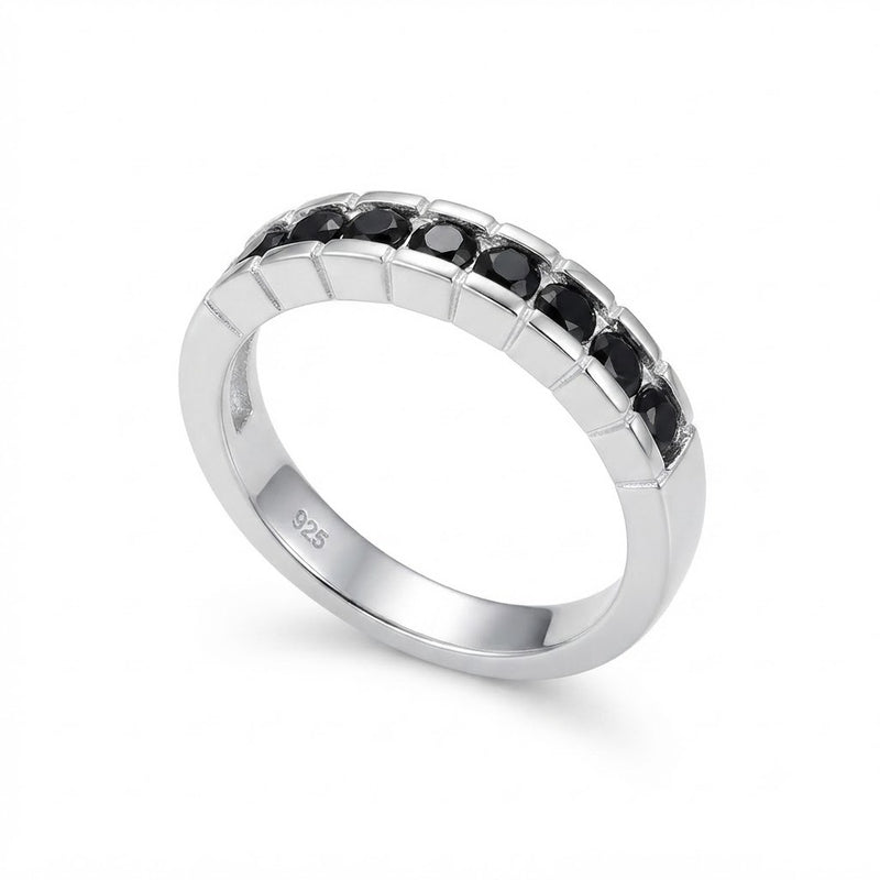 Anillo Cintillo Circones Negros