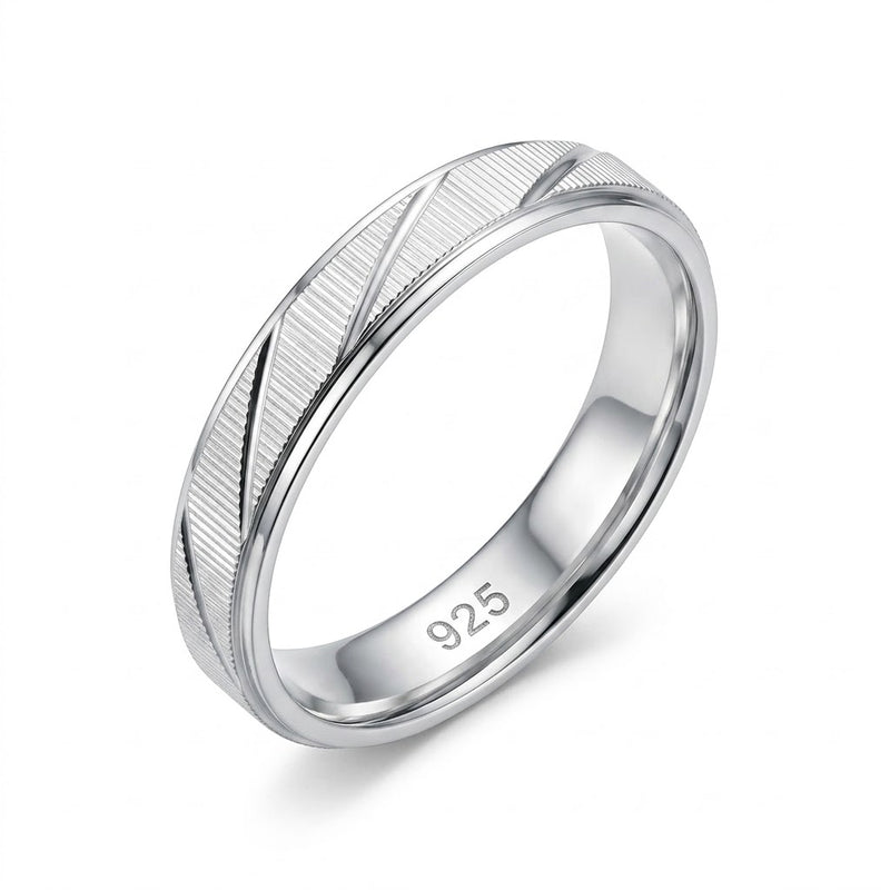 Anillo Compromiso Ranuras Diagonales