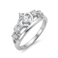 Anillo Corona Corazón Circones