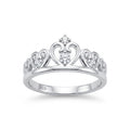 Anillo Corona Corazones Circones