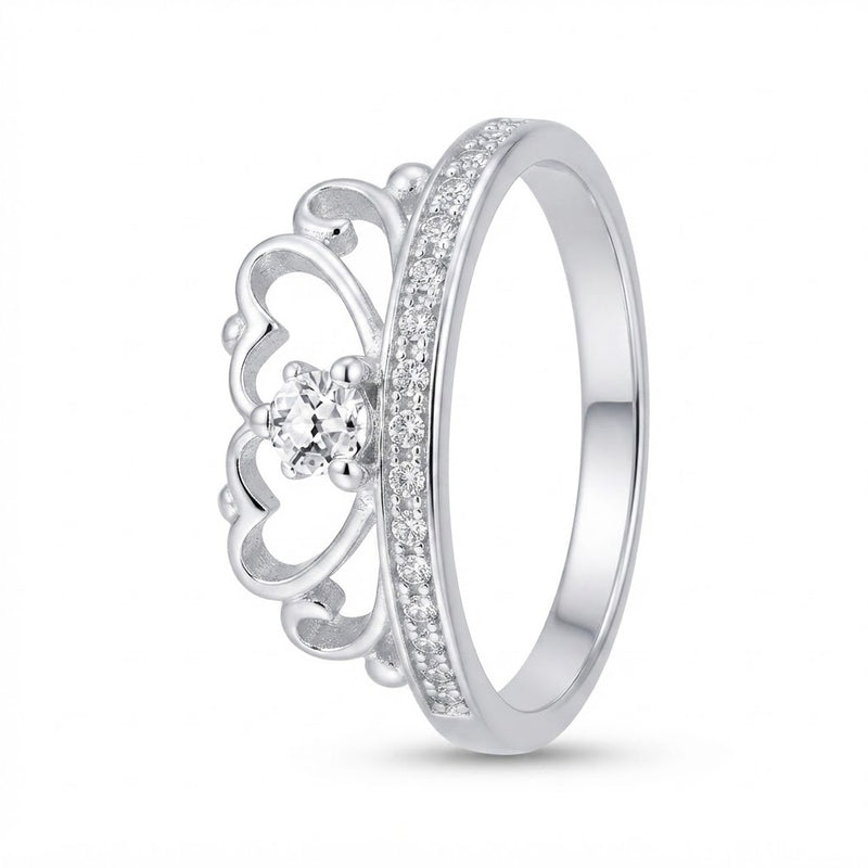 Anillo Corona Corazones Circones