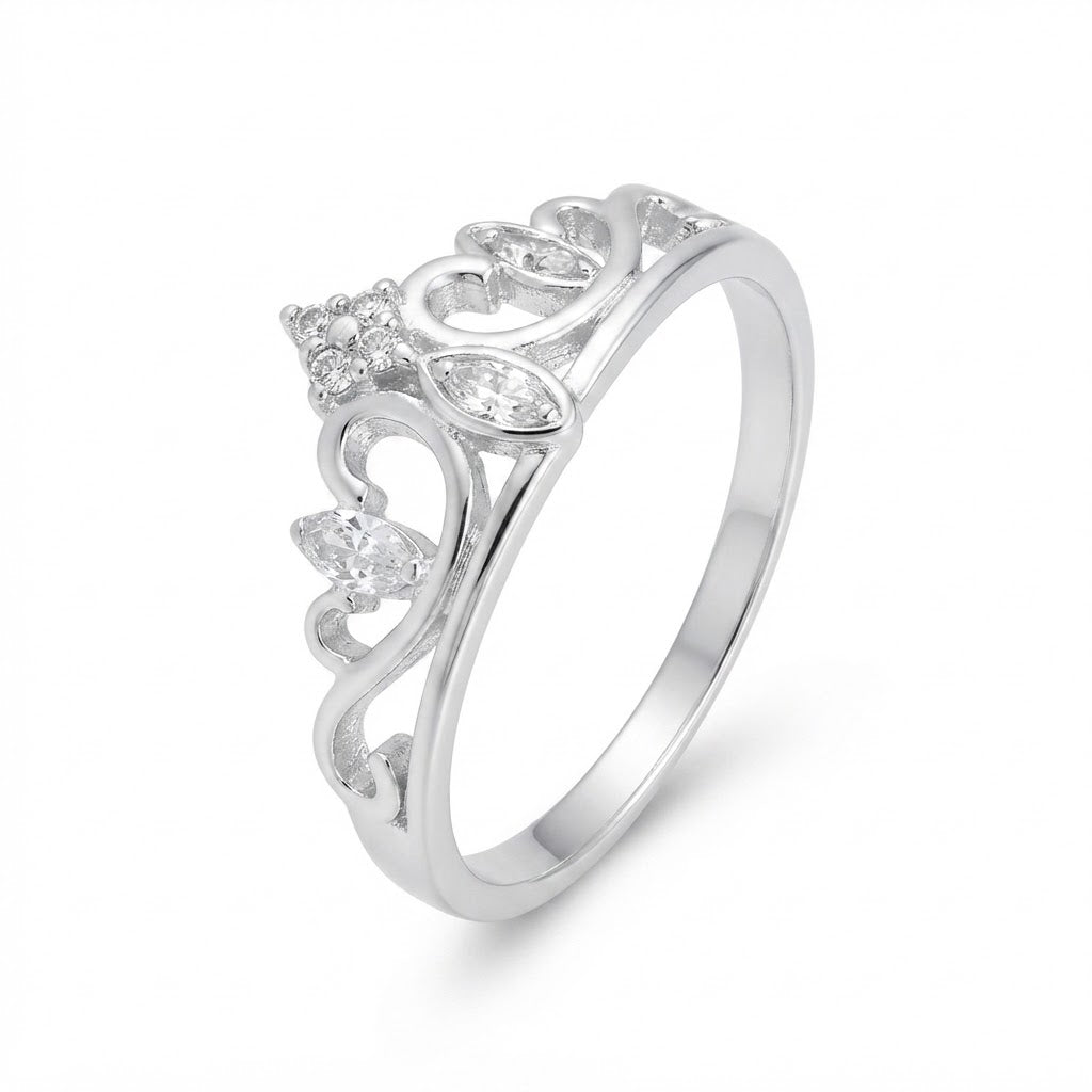Anillo Corona Olas Circones