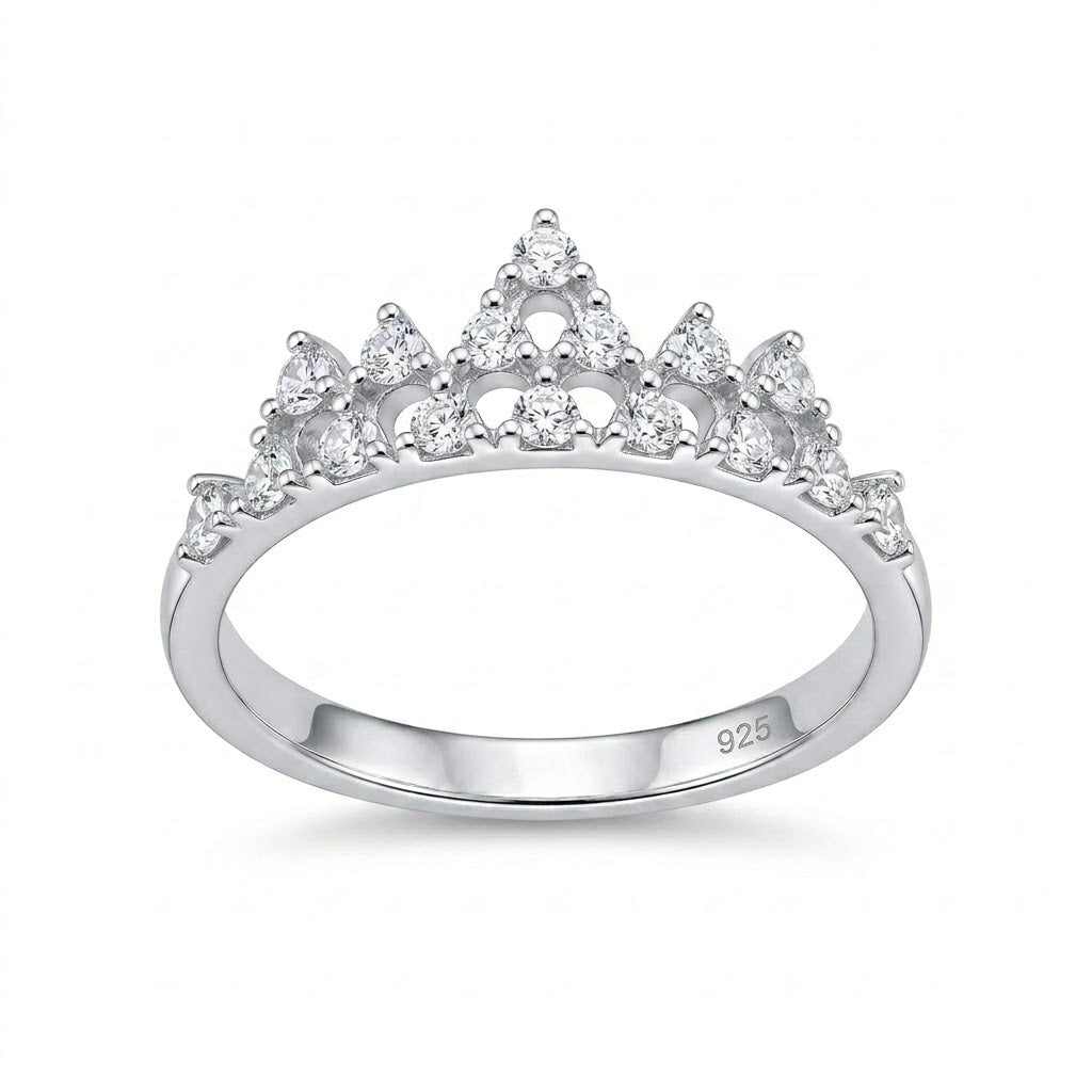 Anillo Corona Puntas Circones