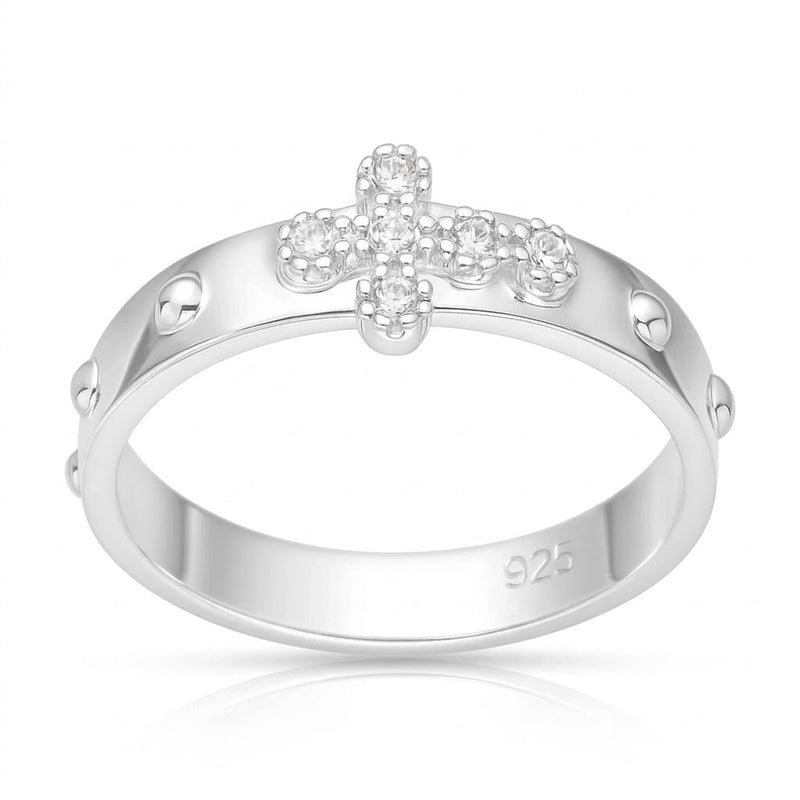 Anillo Denario Cruz Circones
