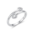 Anillo Doble Corazón Circones