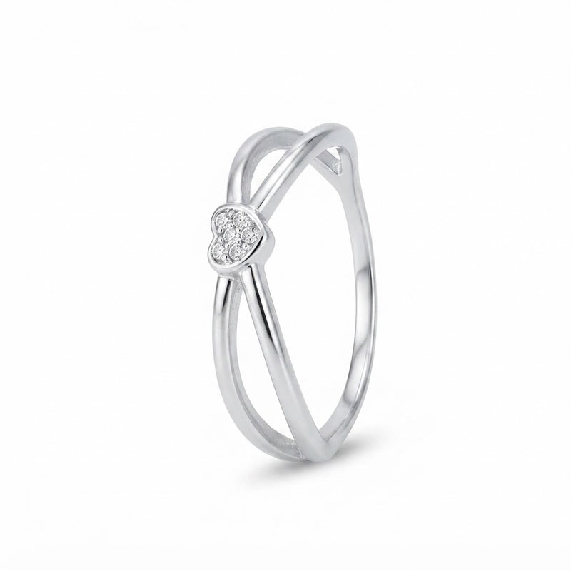 Anillo Doble Corazón Circones