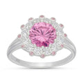 Anillo Flor Circones Rosa Francia