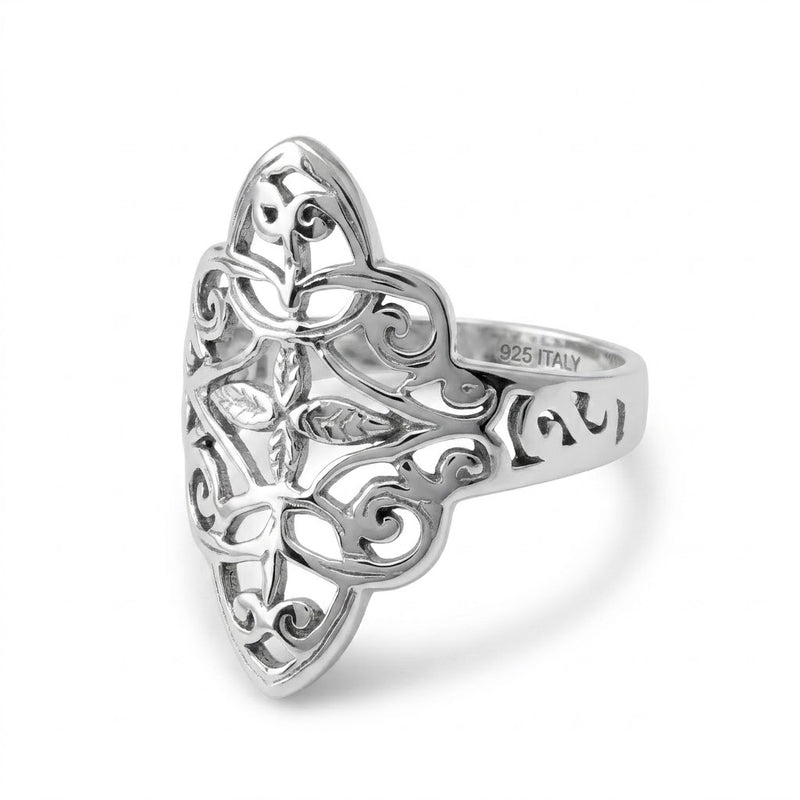 Anillo Flor Rombo