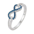 Anillo Infinito Circones Azules