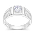 Anillo Medio Sello Circón