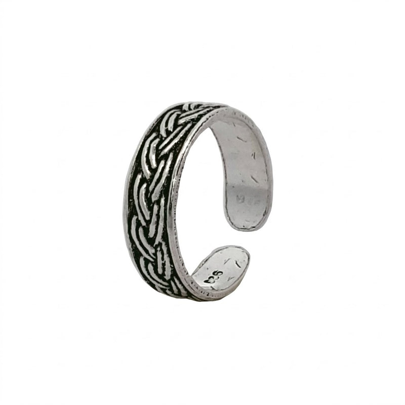 Anillo Midi Trenzado Envejecido
