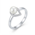 Anillo Perla Diseño Gota Circones