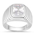Anillo Sello Circón Labrado