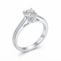 Anillo Circón Solitario Puntos