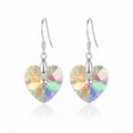 Aros Colgantes Corazón Tornasol Swarovski®
