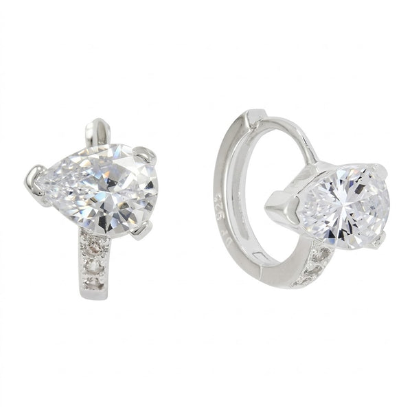 Aros Huggies Circón Gota Circones 10 mm