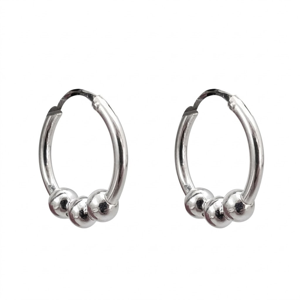 Aros Argollas 3 Esferas 18 mm