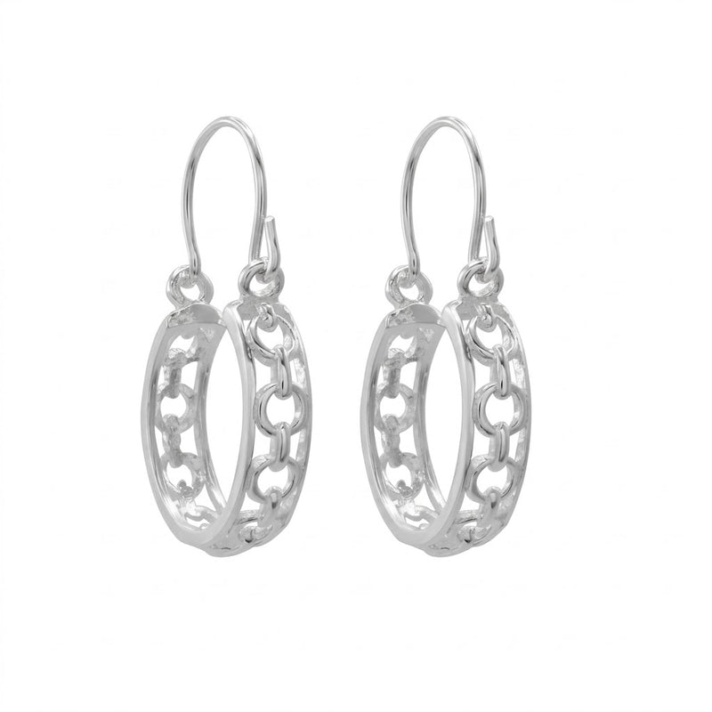 Aros Argollas Bote Tejido Círculos 20 mm