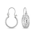Aros Argollas Bote Tejido Corazones