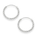 Aros Argollas Facetadas 21 mm
