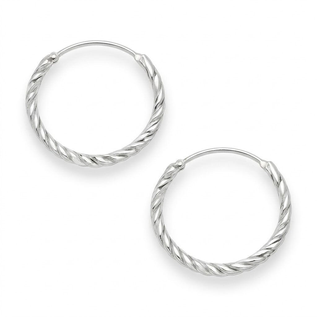 Aros Argollas Facetadas 21 mm