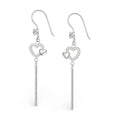 Aros Colgantes Corazones Circones Cadenas
