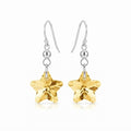 Aros Colgantes Estrella Amarillo Swarovski®