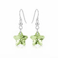 Aros Colgantes Estrella Verde Swarovski®