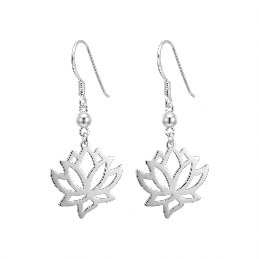 Aros Colgantes Flor Loto