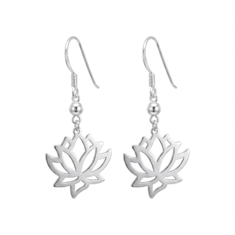 Aros Colgantes Flor Loto