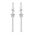 Aros Colgantes Flor Circones