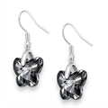 Aros Colgantes Mariposa Negra Swarovski®